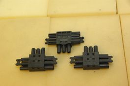 3x Wieland T-Verteiler, schwarz - 20A 250V