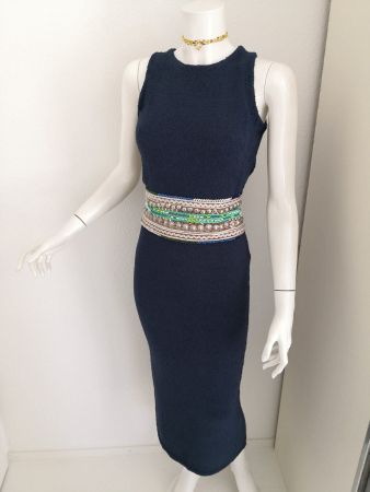 🤩MANGO 2-TEILER: ROCK & TOP GESTRICKT BLAU NEUWERTIG &D&G P