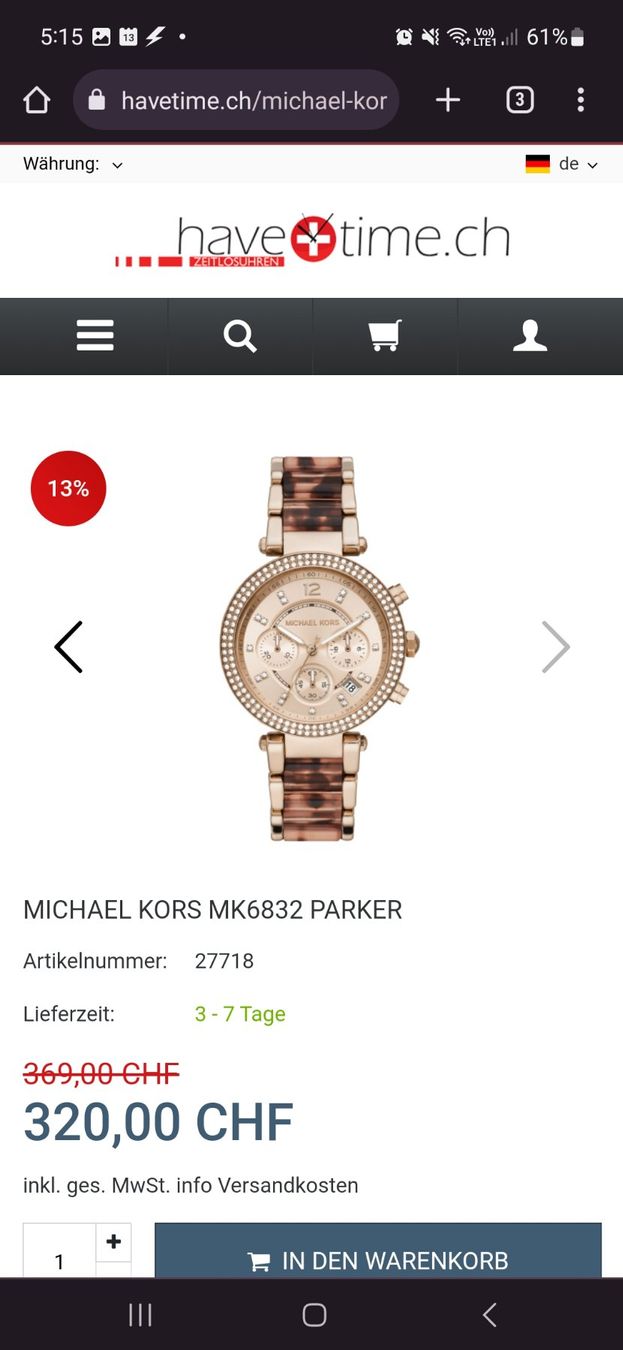 Michael Kors Uhren: Michael Kors Watch – Gebraucht aus Buchs AG von sxf96 3