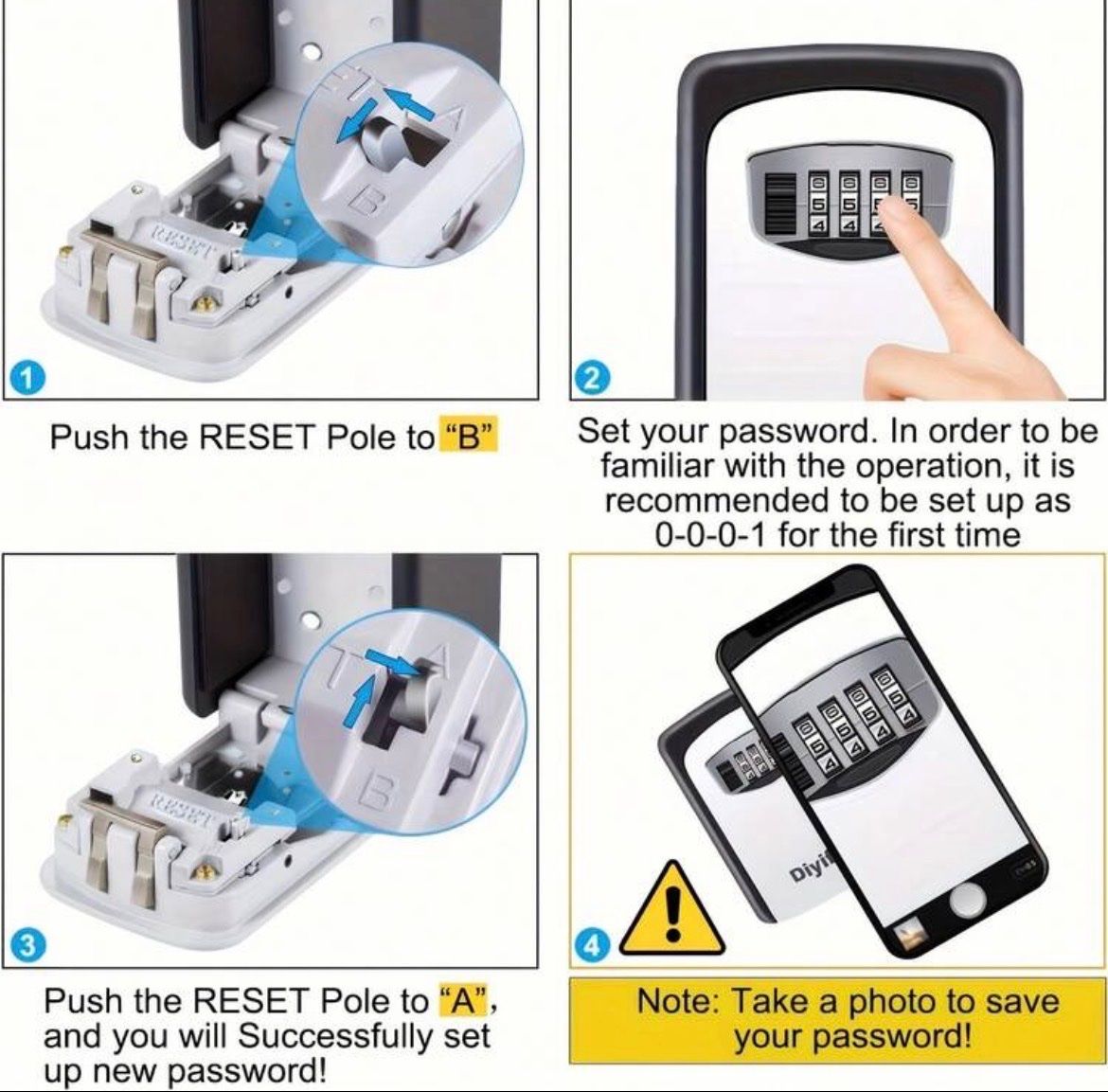 Casseforti: Schlüsselsafe - 4-stelliger Zahlencode Tresor – Nuovo e nell'imballaggio originale da Emmenbrücke venduto da ShopDirect 3