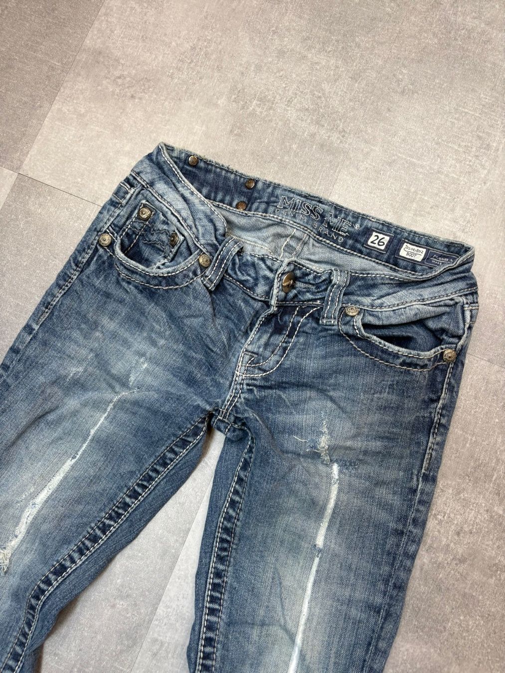 Jeans: Miss Me Bootcut Flared Jeans - Grösse S/26 – Usato da Werdenberg venduto da hase.vintage 3