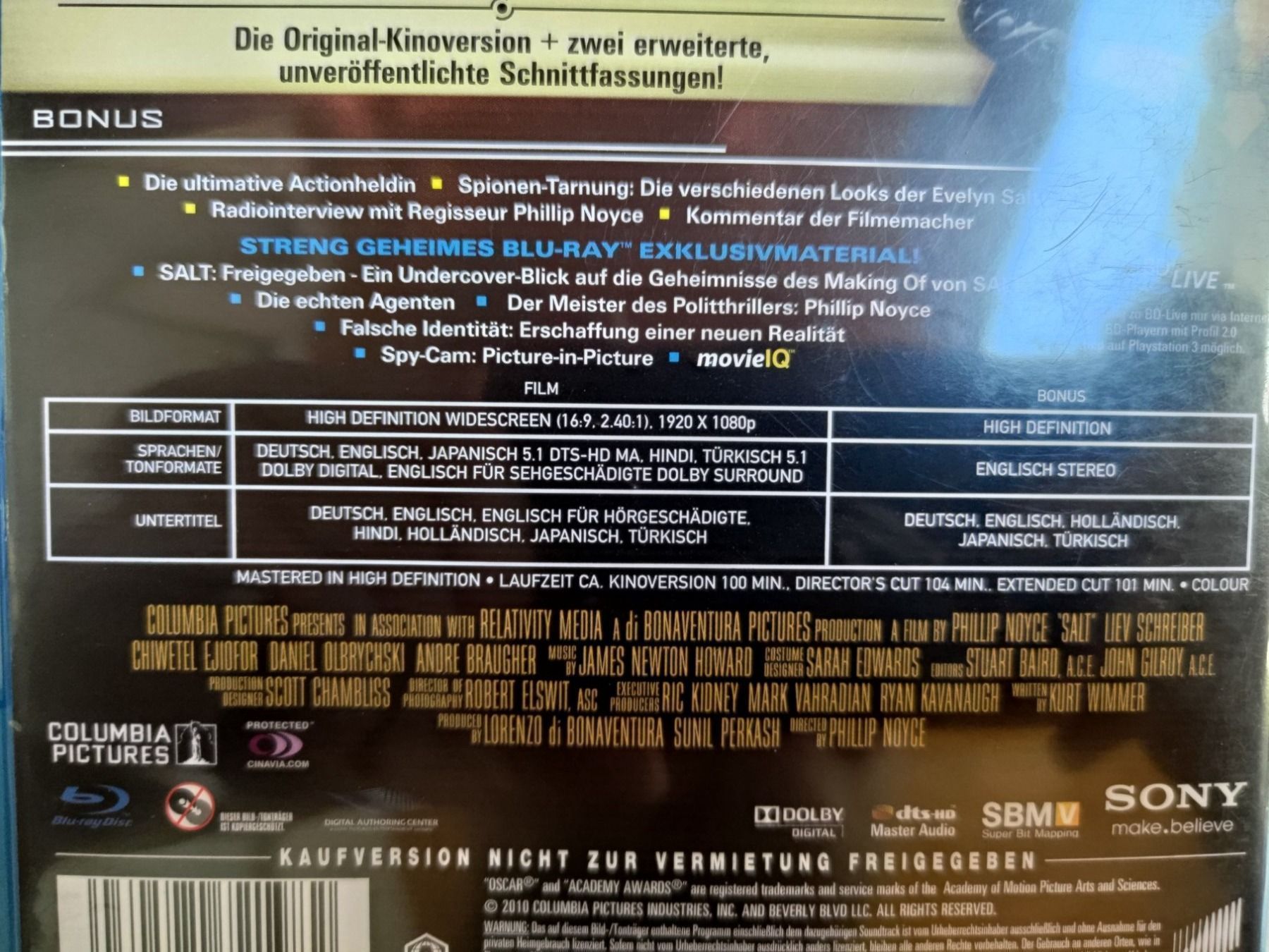 Alle DVDs: SALT – Gebraucht aus Liestal von Kratzilla 3