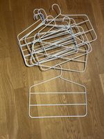 Hosenbügel Set 10 Stück Metall weiss guter Zustand