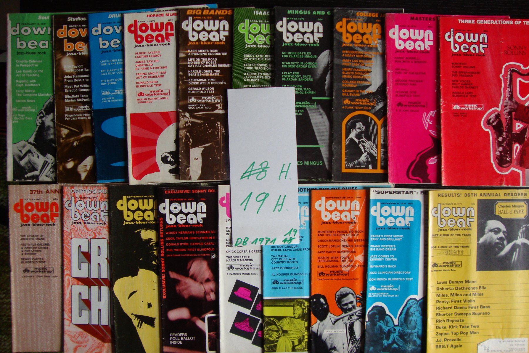 Zeitschriften & Magazine: DOWN BEAT JAZZ MAGAZIN 1971 - ein Bündel Hefte – Gebraucht aus Bern von carola31 1