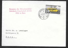 Sonderbrief A. 331 Kongress Zahnärzte-Gesellschaft Bern 1943