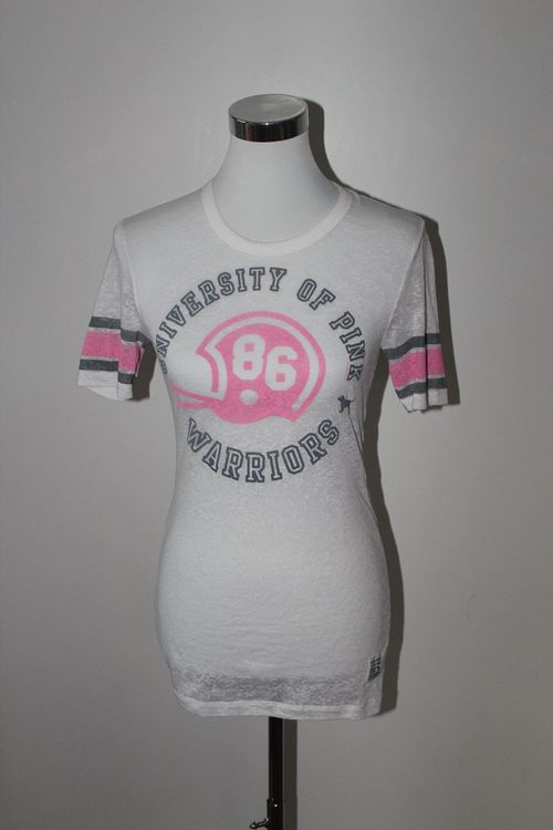 T-shirt Victoria's Secret Taille XS - Rose, Manches Courtes, Coton, Occasion Très Bon état