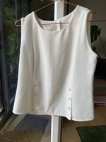 Sommerliches C&A Top, Grösse 36, creme-weiss, Knöpfe
