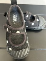 Zara Kinderschuhe, Gr. 23, Schwarz mit Pünktli, Top!