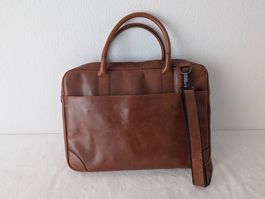 Laptop Tasche, Royal Republic, echt Leder, Cognag