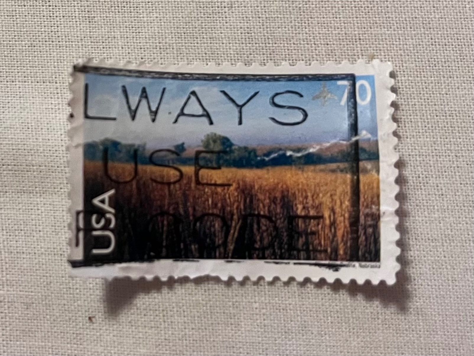 Alle Briefmarken: Briefmarke – Defekt aus Bäretswil von Rasubi
