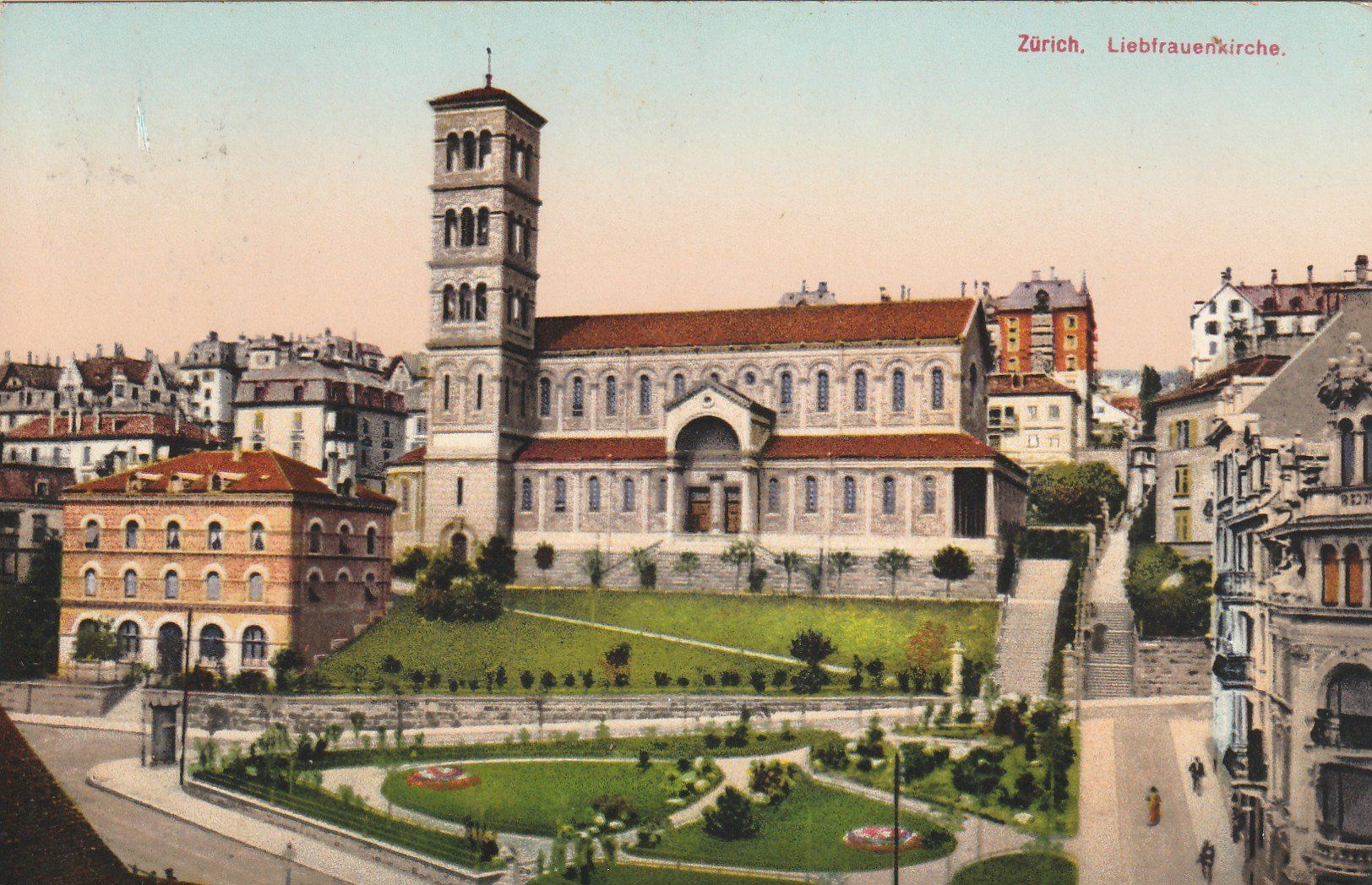 Cartoline postali: Zürich Liebfrauenkirche – Usato da Rorschacherberg venduto da fratovi2