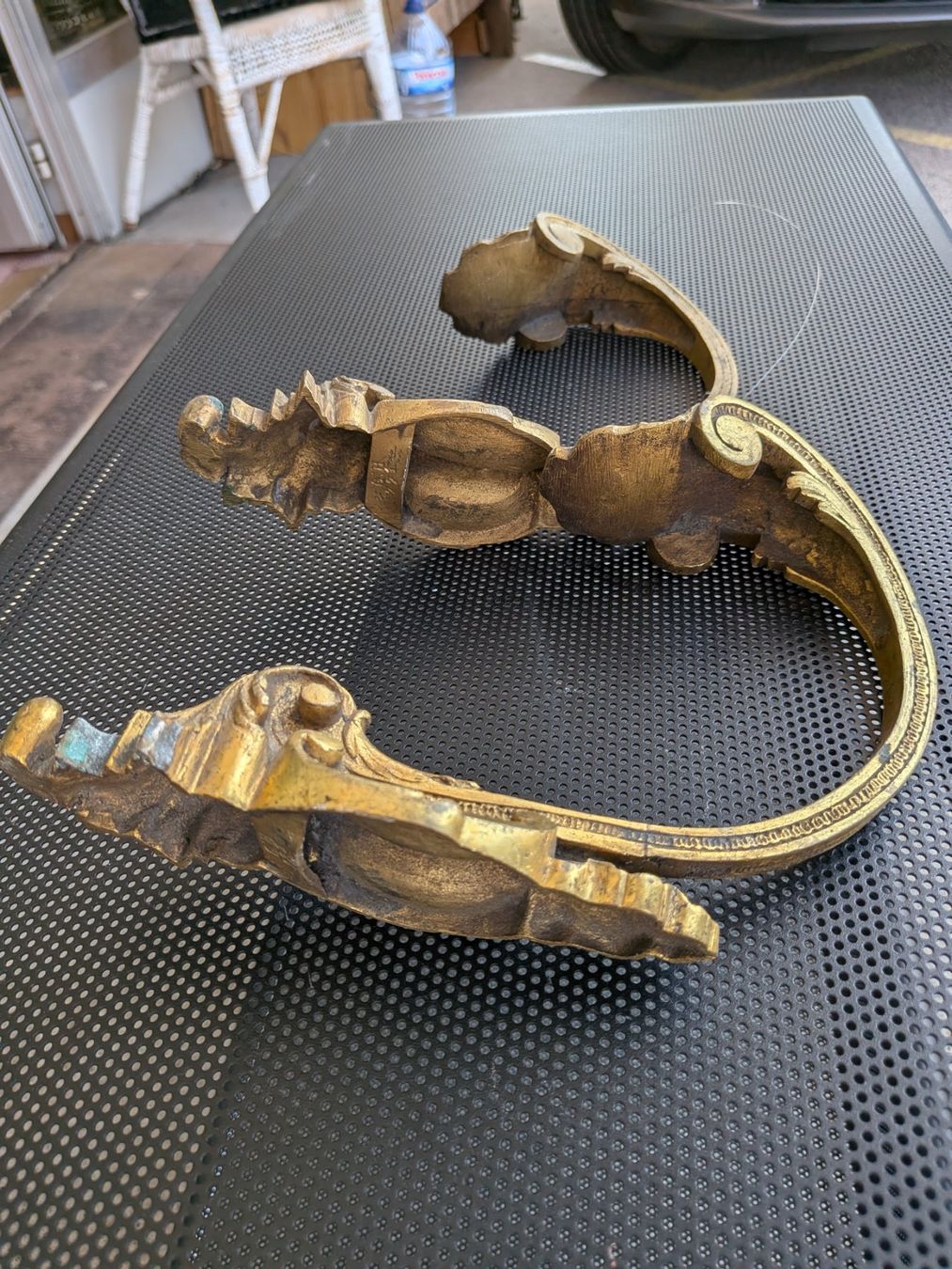 Altro in Decorazioni & Accessori: 2 antike Bronze Vorhangstangenhalter oder Raffhalter – Usato da Emmen venduto da Brockofsky 2