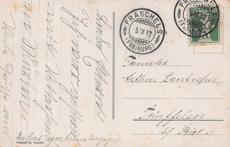 Cartoline postali: Morat, Vapeur MORAT, circulée 1912 – Usato da Frauenfeld venduto da POML 1
