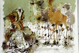 SHMUEL KATZ (Ungarn/Israel, 1926-2010) Beduine mit Kamelen