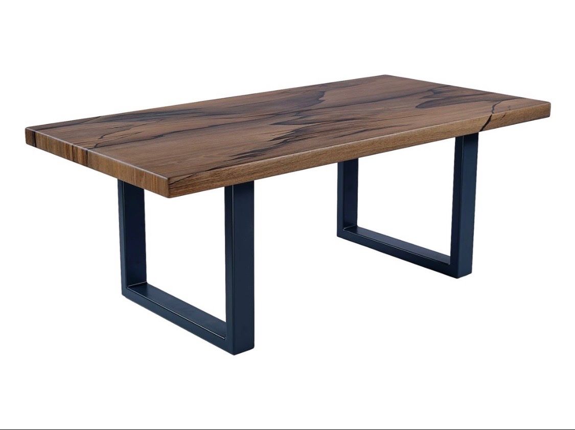 Tavoli: Table basse en chêne de tourbière – Nuovo (secondo la descrizione) da Monthey venduto da Moorkingwood 1