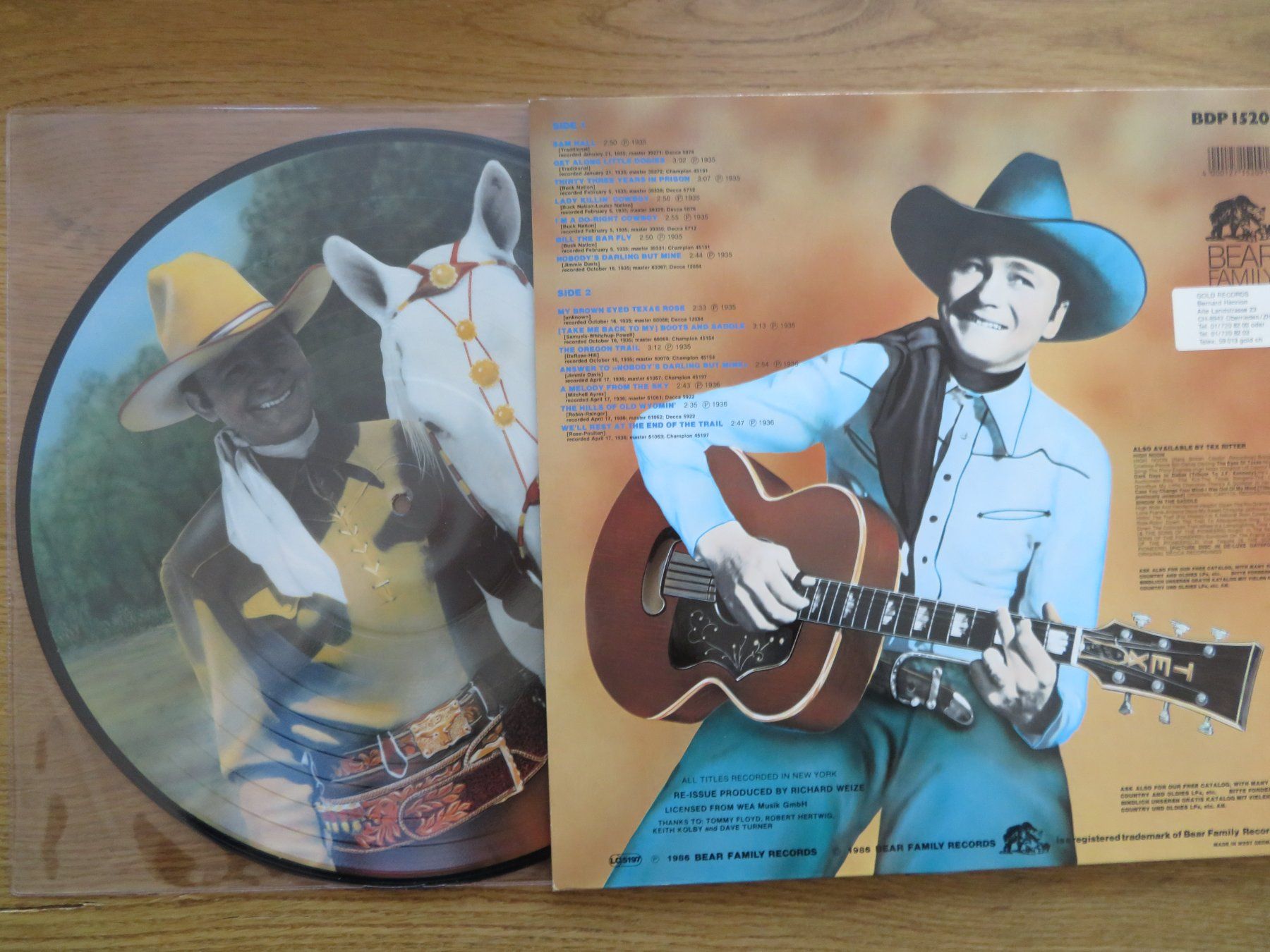 Schallplatten: TEX RITTER LADY KILLIN COWBOY PICTURE DISC – Neu (gemäss Beschreibung) aus Zürich von max_cp5f 1