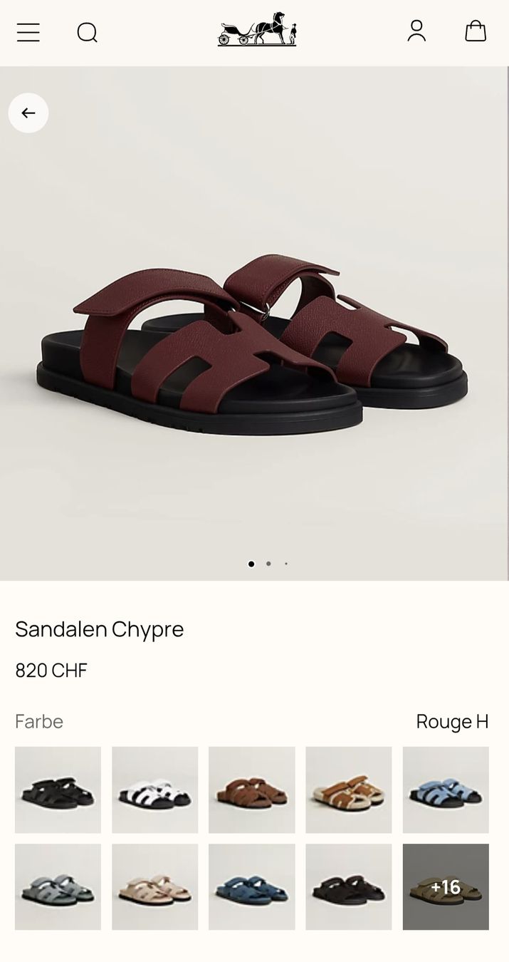 Hermès Scarpe da donna: HERMÈS Sandalen Chypre Rouge H – Nuovo (secondo la descrizione) da Erlenbach ZH venduto da nlh 2