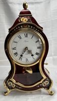 Vintage Eluxa Tischuhr, Handbemalt, Swiss Made