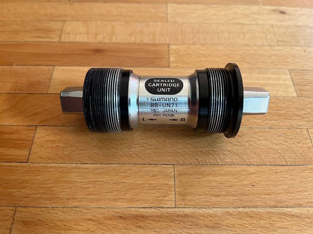 Pedalier Vintage Shimano Deore XT BB-UN71 - JIS, 68mm, Axe 111.5mm - Occasion Bon état