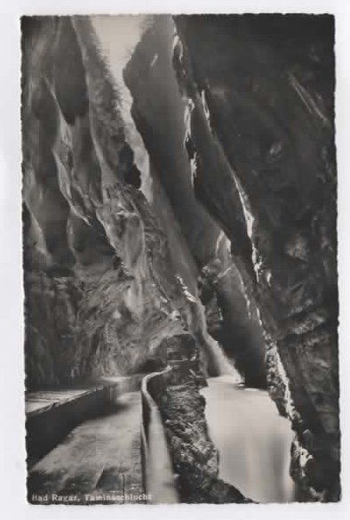 Cartoline postali: Ragaz Taminaschlucht   1949  (M – Usato da Ruggell venduto da Masescha