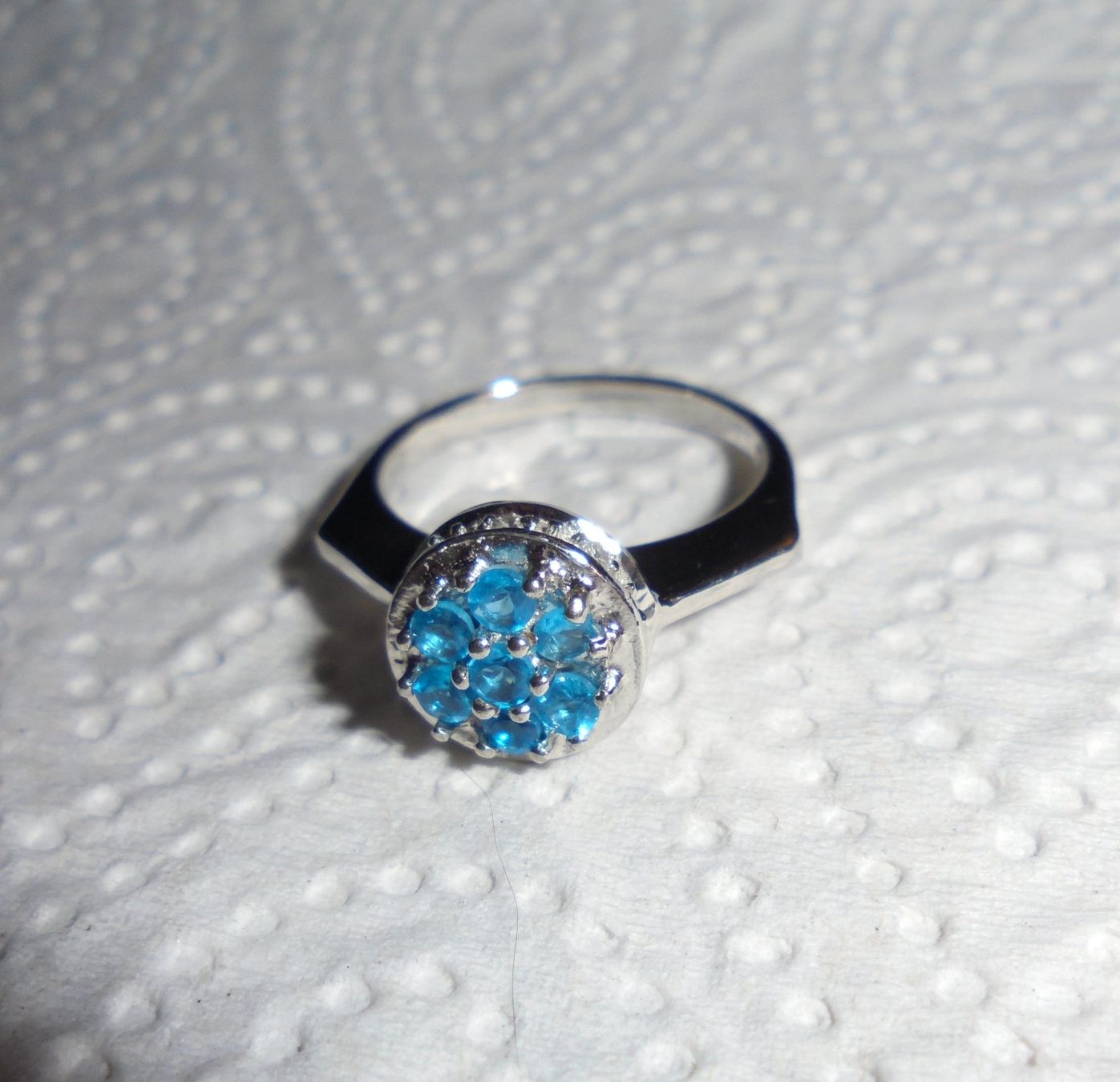 Ringe: Echtschmuck: Neonblauer Apatit-Silberring 17/53 – Neu (gemäss Beschreibung) aus Zuchwil von maumauchi 3