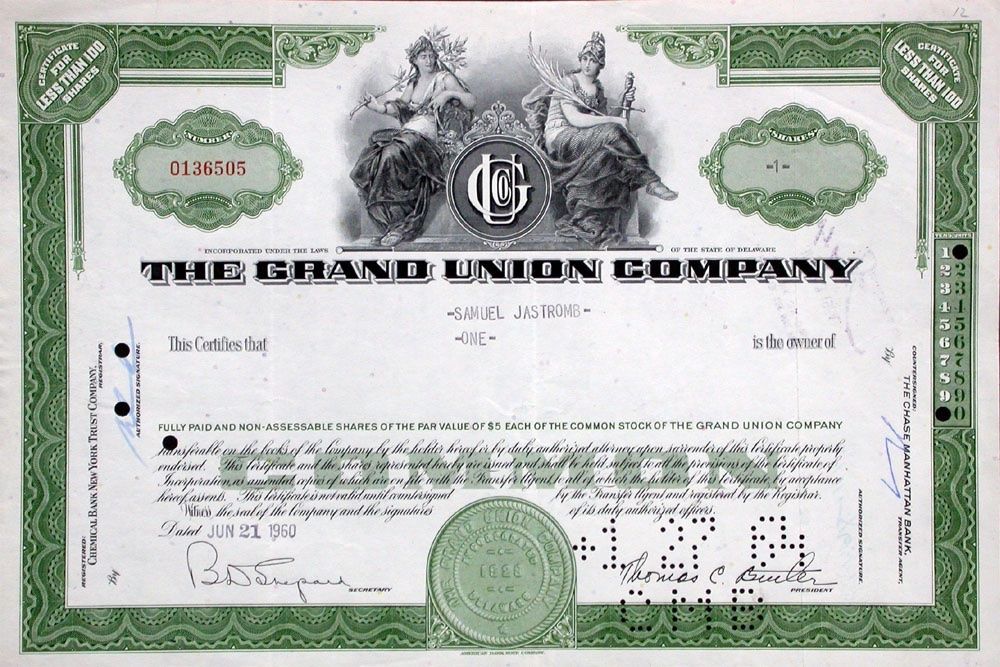 Documents: Grand Union Company - 1963 – D'occasion à Solothurn par Sgasche