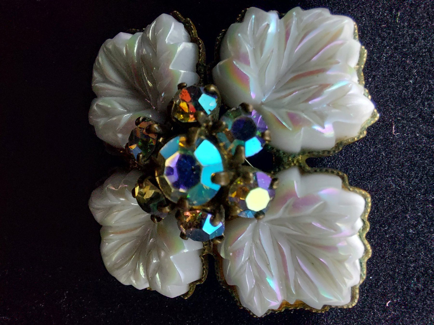 Spille & Fermagli: Alte schöne Brosche in Blumenform, Vintage – Usato da Subingen venduto da K7passt_immer 5