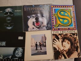 6 Vinyl Schallplatten Steppenwolf, Kate Bush, Sade, Pink Flo