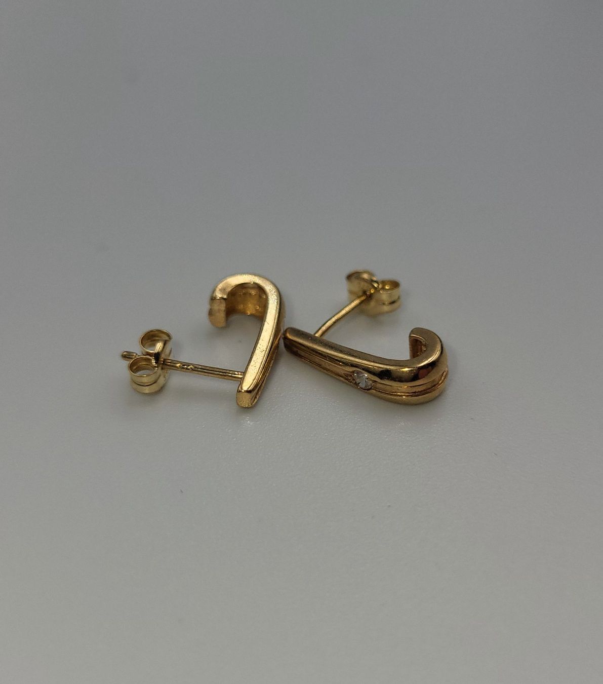 Orecchini pendenti & Orecchini a lobo: Gold Ohrstecker Mit Steine – Usato da Wald ZH venduto da Dasilver 9