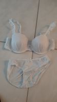 K..54 R) Unterwäsche Set ca. Gr. 75 B weiss Unterhose ca. S