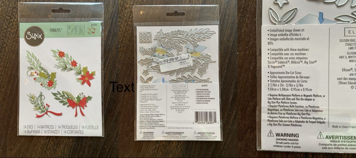 Sizzix Schablonen: Sizzix Thinlits Die Set - Festive Banners – Neu und originalverpackt aus Zürich von Sunset69
