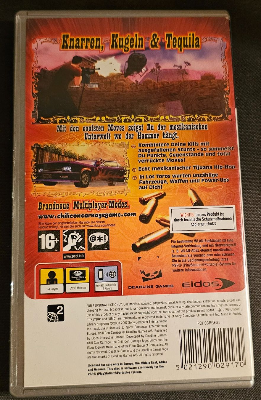 Sony Giochi: PSP Spiel - Chili con Carnage – Usato da La Garde venduto da The_Hammer76 1