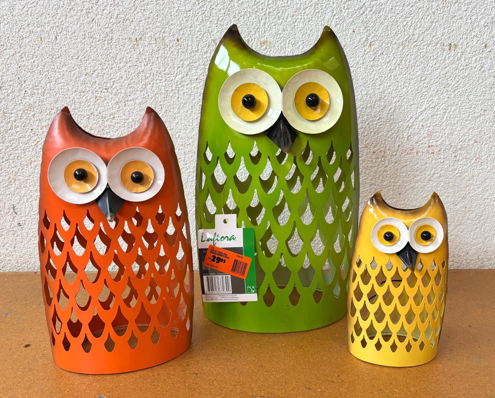 Tutte le decorazioni: Garten Deko Eulen 3er-Set aus Metall NEU – Nuovo (secondo la descrizione) da Aesch BL venduto da Pelikan 2