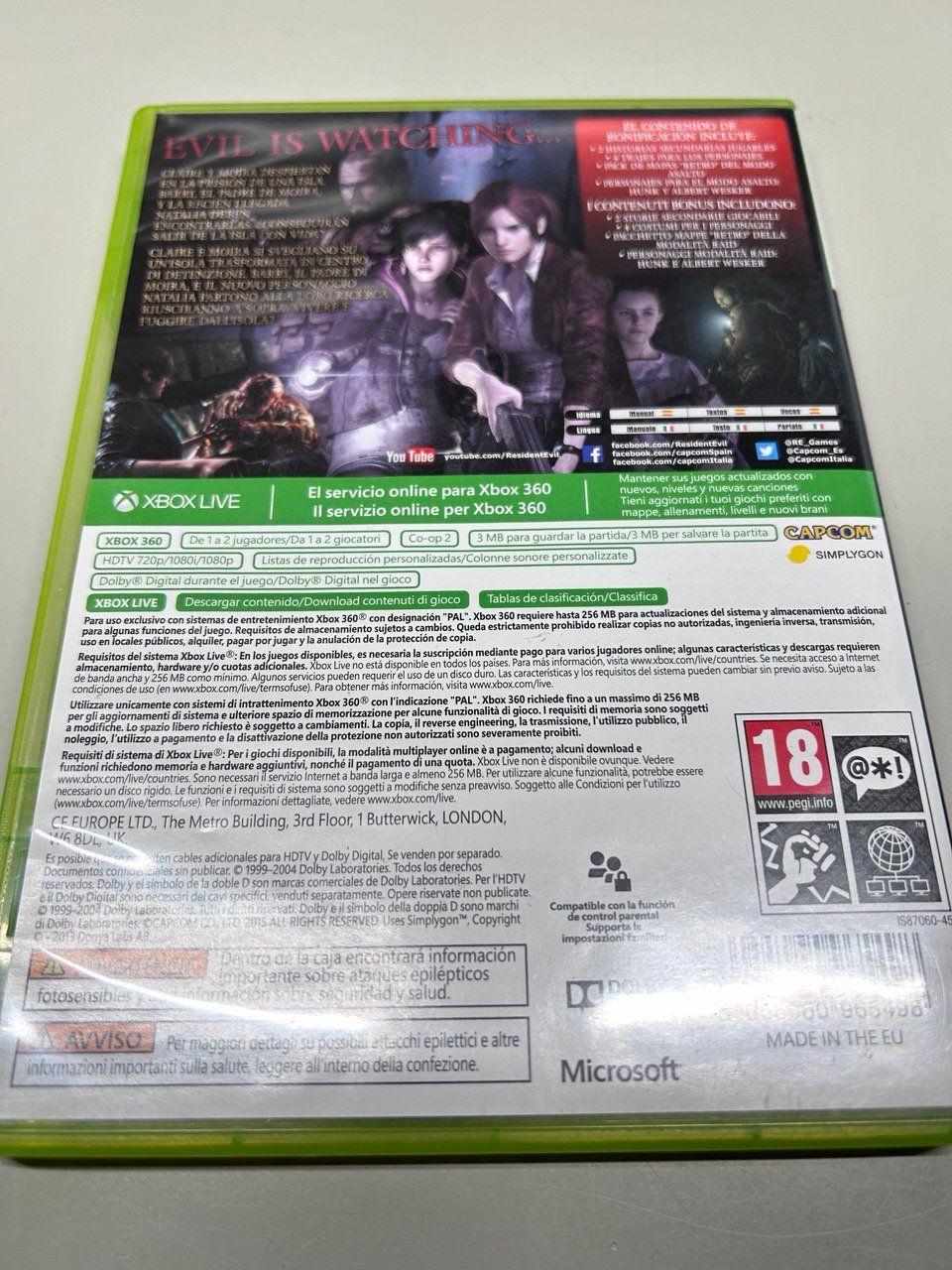 Microsoft Giochi: Resident Evil Revelations 2 per Xbox 360 - PAL ITA – Usato da Giubiasco venduto da LorisVale 1