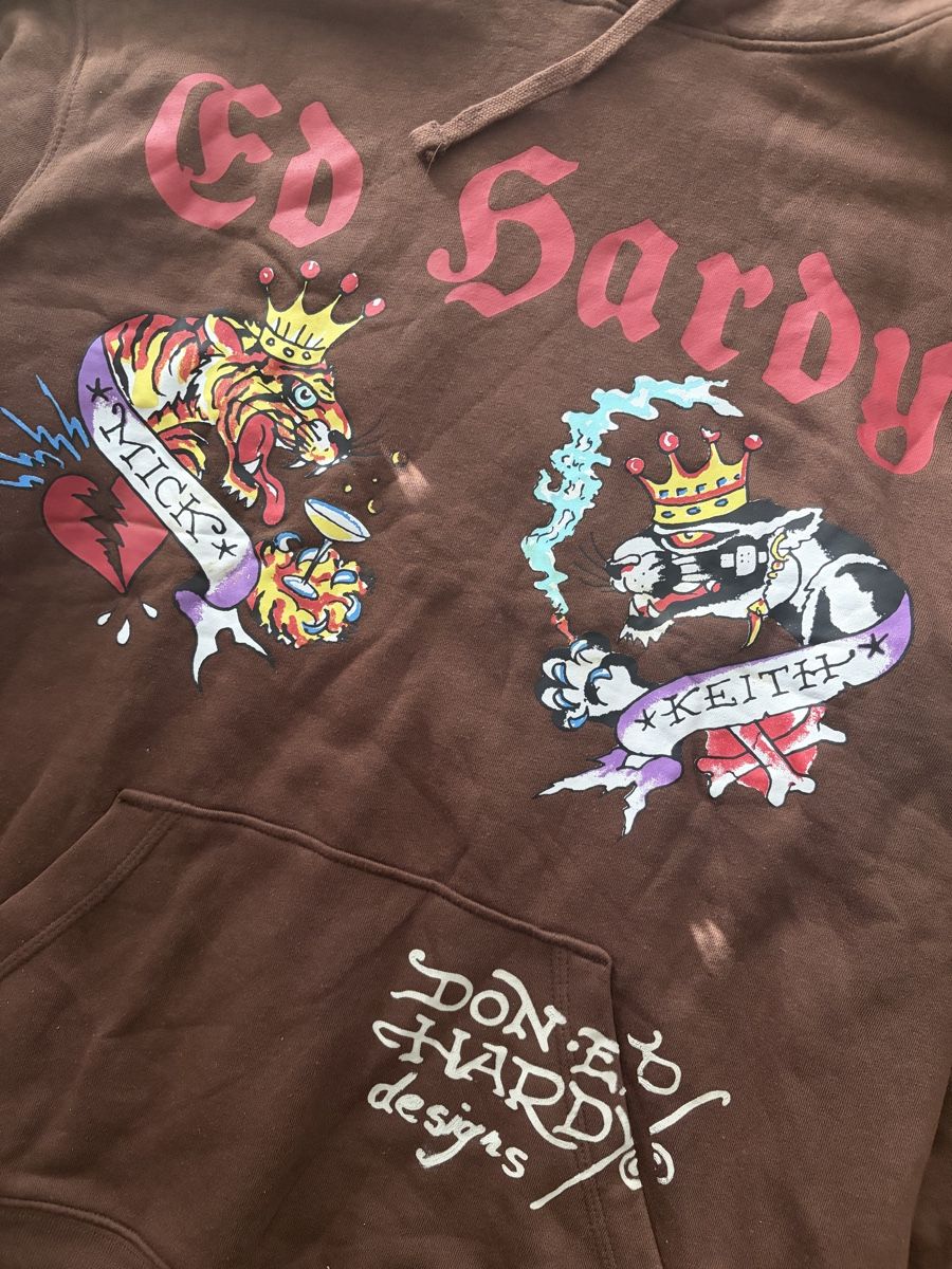 Maglioni & Felpe: Pull à capuche Ed Hardy marron, taille L – Nuovo (secondo la descrizione) da Genève venduto da cha_5g7q 1