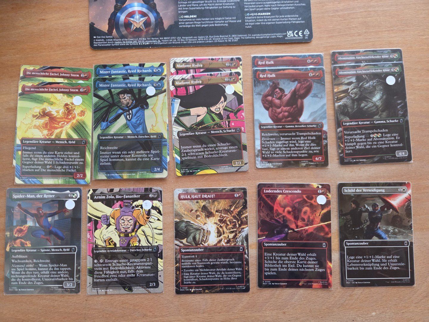 Magic The Gathering Carte collezionabili: Marvel Super Heroes, Karten sortiert – Usato da Doppleschwand venduto da Mephisto8 2