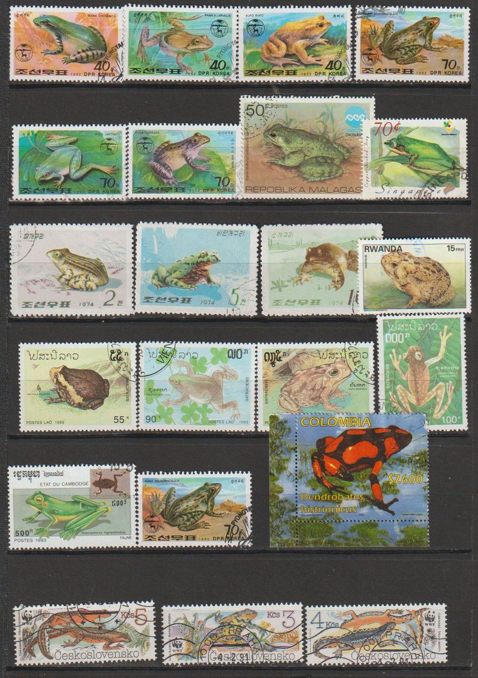 Alle Briefmarken: Grenouilles occasion divers – Gebraucht aus Crans-Montana von kira56 1