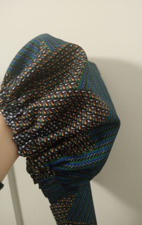 Boho Turban mit geometrischem Muster & Satin-Innenfutter