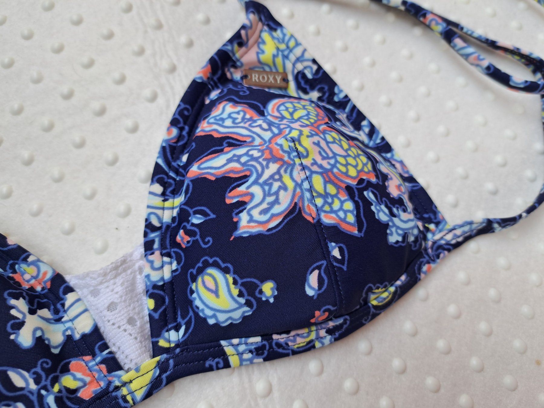 Roxy Costumi da bagno & Bikini: NEU! Roxy Bikini Top, blau gemustert, Gr. A70 – Nuovo (secondo la descrizione) da Gysenstein venduto da joshuas81 1