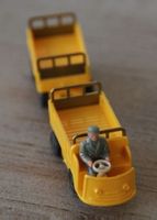 PTT, Post - Schlepper mit Anhänger, ca. 1: 87, Rarität