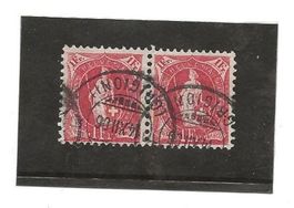 stehende Helvetia 1Fr  04.12.06 Zu#91Aa Mi#79C (Paar) [5A12]