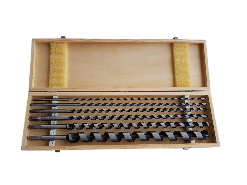 Schlangenbohrer, Holzbohrer, Holzspiralbohrer, Bohrer Typ Lewis, langer Balkenbohrer, Spiralbohrer (6 x 230 mm