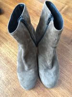 Damen Stiefeletten Wildleder beige guter Zustand