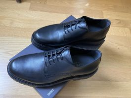 Marc O'Polo Lederschuhe, Schwarz, Grösse 43, Neu