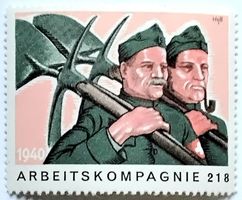 Soldatenmarke 2.WK, Arbeits Kompanie 218, Wi HD-Arb 31