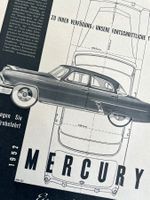 Mercury Cars - 3 Alte Werbungen / Publicités 1952/57