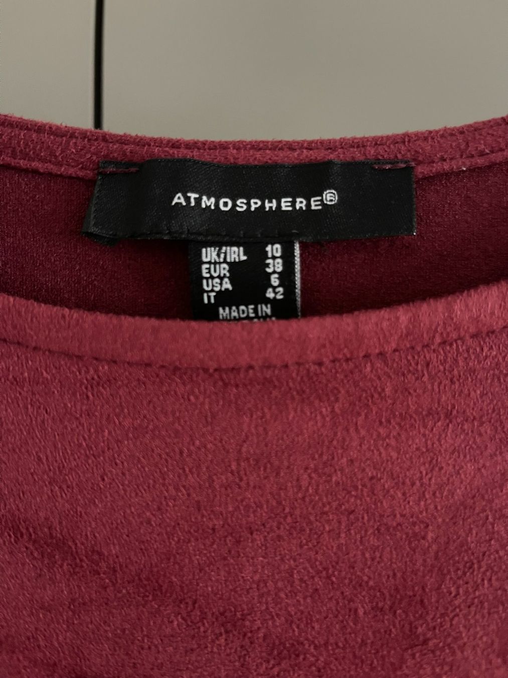 Vestiti: Atmosphere Kleid, bordeauxrot, Gr. 38, weich – Usato da Rheineck venduto da FGeissler 2