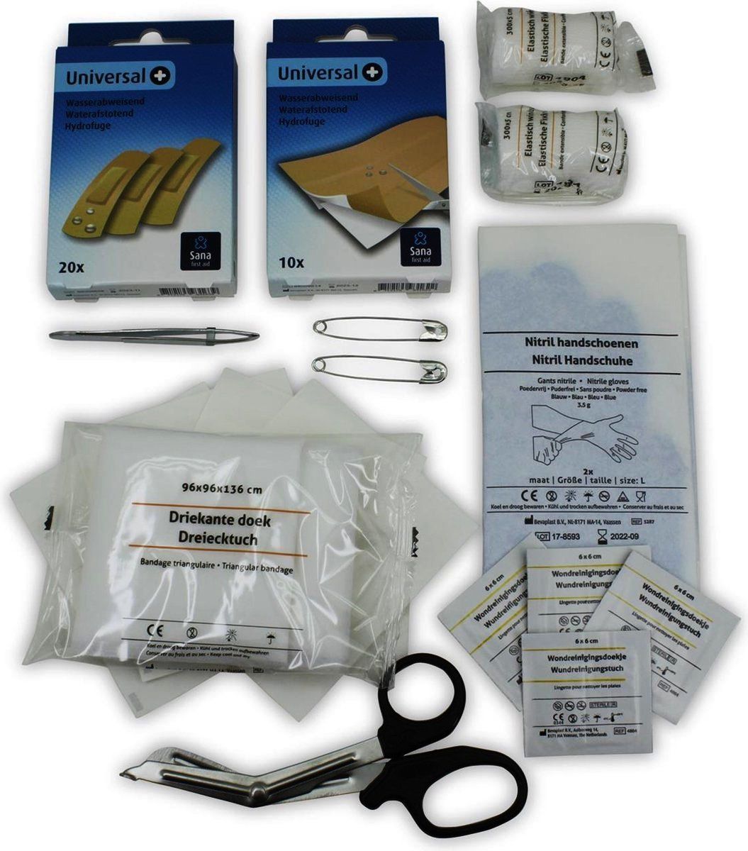 Kit di pronto soccorso: Erste-Hilfe-Set / Verbandskasten 46 teilig – Nuovo e nell'imballaggio originale da St. Gallen venduto da schnaeppchen-preise 1