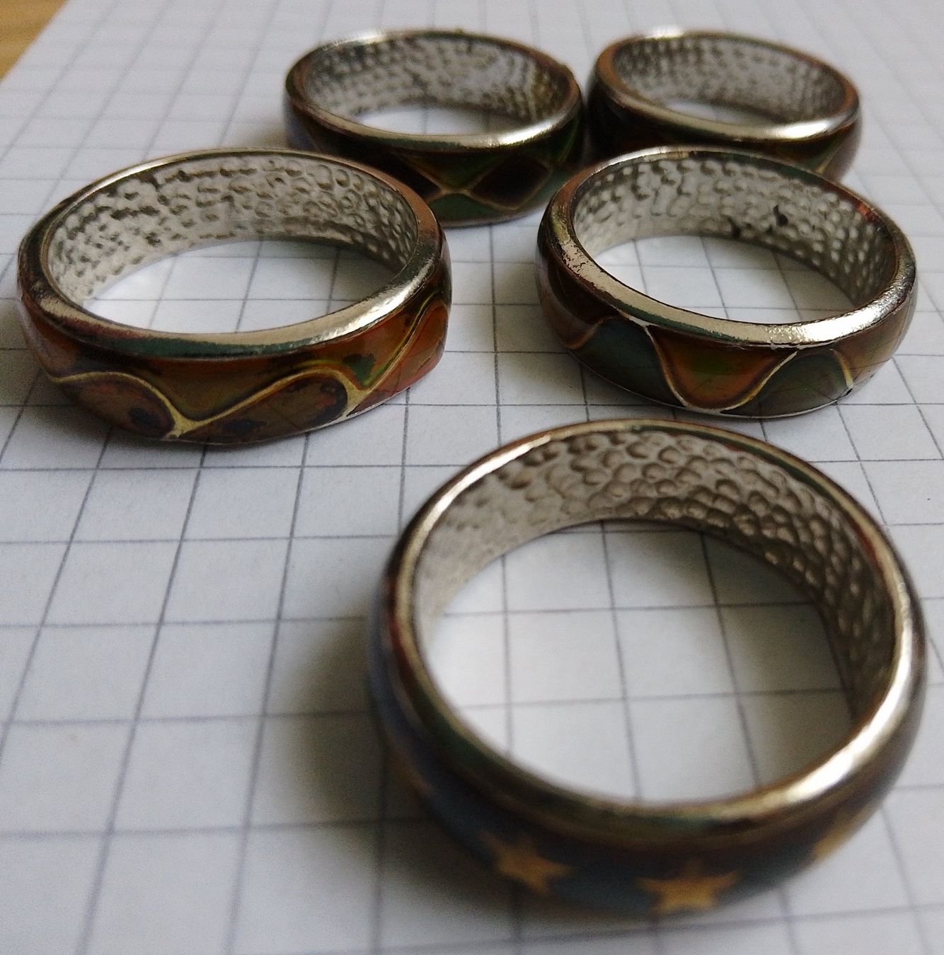 Ringe: Ring Set 5 Vintage Stimmungsring, Schmuck – Gebraucht aus Wohlen AG von salamanderspielwaren 2