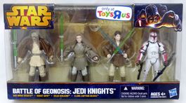 STAR WARS BATTLE GEONOSIS JEDY KNIGHTS TOYS R US EXCLUSIVE